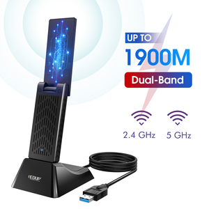 Thẻ Mạng Tốc Độ Cao EDUP 1900Mbps Dongle Không Dây 2.4GHz/5GHz Realtek RTL8814AU Bộ Chuyển Đổi <span class=keywords><strong>USB</strong></span> <span class=keywords><strong>Wifi</strong></span> - Product Image 1