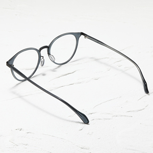 Monturas de Gafas Redondas con Aro Completo, Color Marrón Sólido, Unisex, Ligeras, para Corrección de la Visión, Adultos, para Todas las Formas de Rostro - Product Image 5