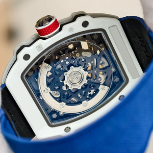 7.8mm Ultra-Thin and Ultra-Light Luxury <b>Automatic</b> Mechanical Watch, RM67-02 Hollowed-Out Men's Formal <b>Wristwatch</b> - Product Image 3