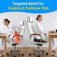 Coussin de siège ergonomique en mousse à mémoire de forme pour soulager les douleurs du coccyx et de la sciatique, amélioration de la posture pour chaise de bureau, voiture, fauteuil roulant, OEM pour personnes handicapées