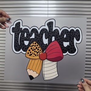 Kunden spezifische selbst klebende Wärme übertragungs abziehbilder für den DTF-Transfer druck Aufbügel aufkleber Neue Größen optionen PET - Product Image 3