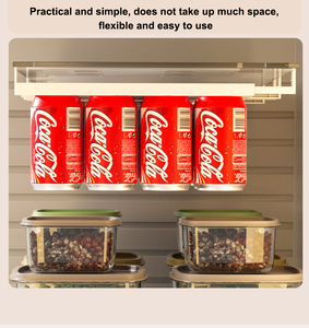 Fridge Hanging Shelves Refrigerator Bin Holder Beverage Soda Can Storage Rack Drinks <strong>Cola</strong> Beer Organisation Clear Can <strong>Dispenser</strong> - Product Image 5