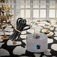 Débitmètre à engrenages ovales 1/4'' à effet Hall NPN avec sortie d'impulsions, capteur d'eau, compteur 30-300 L/H, en aluminium, filetage OEM G