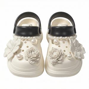 Bottines compensées Mary Jane tendance pour femme, collection été, antidérapantes, imperméables, souples, style décontracté, série de couleurs macaron mignonnes - Product Image 2