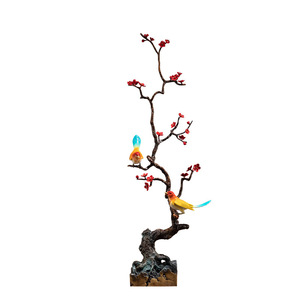 <b>Copper</b> And Gold Years Magpie On Plum Blossom Brass Ornament For Home Decoration <b>Table</b> Gift - Product Image 5