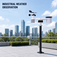 Station météo ultrasonique LoRaWAN 8-en-1 pour la température, l'humidité, le vent, la pression, les précipitations, l'éclairement et le point de rosée pour l'agriculture