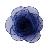 Usine directe pas cher épinglettes cheveux fleurs en soie mousseline de soie tissu fleurs/multicouche fleur/bandeau accessoires