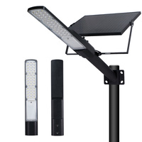 KCD aluminium IP65 télécommande 20w 100w 400w 500w panneau solaire semi-intégré lampadaire solaire extérieur