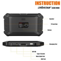 [1 an de mise à jour gratuite] Programmeur de clés OBDSTAR X300 MINI, calibrage du tableau de bord, lecture du code PIN par OBD pour Renault Dacia CADILLAC