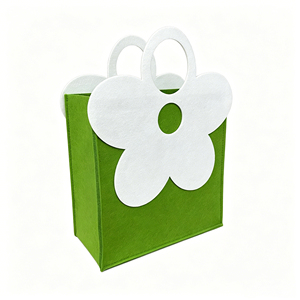 <span class=keywords><strong>Sac</strong></span> à <span class=keywords><strong>main</strong></span> en feutre chic et moderne, motif floral de dessin animé, <span class=keywords><strong>sans</strong></span> poignée, idéal pour les trajets quotidiens, emballage cadeau pour filles - Product Image 4
