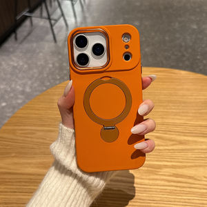 360 °   Funda Magnética Giratoria y Plegable para iPhone 17 16 15 14 Pro Max, Color Sólido - Product Image 4