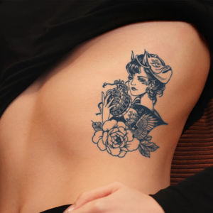 Tatuaggio temporaneo Semi permanente tatuaggio impermeabile a prova di sudore per 2 settimane realistico a base di erbe tatuaggio Anti-attrito per il corpo del braccio - Product Image 2