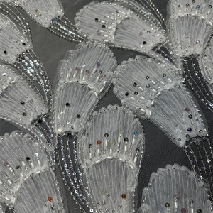 <span class=keywords><strong>Haute</strong></span> <span class=keywords><strong>Couture</strong></span> <span class=keywords><strong>Robe</strong></span> De Mariée Brodée <span class=keywords><strong>Longue</strong></span> <span class=keywords><strong>Robe</strong></span> Tissu Ruban Perle Tube Broderie Matériel - Product Image 3