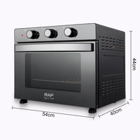 Four à Air Chaud Multifonction RAF Grande Capacité 45L, Four Électrique de Comptoir, Four à Pizza, Four à Cuisson avec Porte en Verre pour la Maison