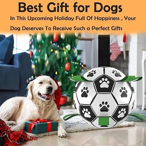 Pelotas de <span class=keywords><strong>perro</strong></span> HYRA, juguetes de fútbol con correas, regalos de cumpleaños para cachorros, juguete de agua para perros, pelotas de pastoreo duraderas para perros pequeños y medianos - Product Image 2