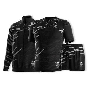 Paquete de MMA de Alto Rendimiento: Chaqueta + Camiseta de Compresión + Pantalones Cortos de Entrenamiento, Equipo de Calidad para Uso Diario y Entrenamiento - Product Image 1