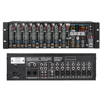 Meilleures ventes - Console de mixage audio professionnelle à 9 canaux, 24 effets numériques DSP, USB, Bluetooth, construction métallique, performance sur scène, noir