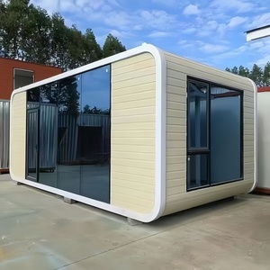 China 8.5 Capsule Space Minúsculo Prefab Home <span class=keywords><strong>2</strong></span> quartos Modular destacável apple Pods Cabin Casa com cozinha para praia - Product Image 1