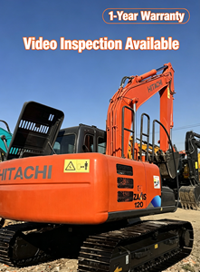 Excavatrice Hitachi ZX120 d'occasion, 12 tonnes, moteur d'origine japonais, garantie d'un an, inspection vidéo disponible - Product Image 2
