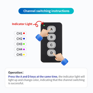 5-इन-1 यूनिवर्सल लर्निंग कॉपी कोड RF रिमोट कंट्रोल मल्टी-फंक्शन प्लास्टिक वाटरप्रूफ एंटी-शॉक या बैटरी गेराज दरवाजा - Product Image 6