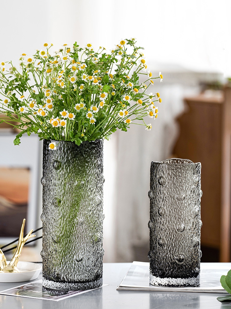 Factory Produced Wholesale Table Cylinder Big Recycled Glass Vase