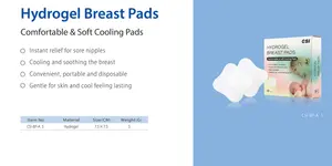 CSI Premium Cooling Relief Breastfeeding Discomfort Nipples Hydrogel Breast Cooling Cooler Pad