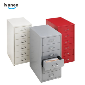 IYANEN Modern Design Colorful Light Blue Mobile Living Room Office Storage Steel <strong>3</strong> <strong>Drawers</strong> <strong>File</strong> <strong>Cabinet</strong> - Product Image 4