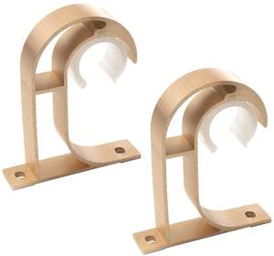 Support de <span class=keywords><strong>plafond</strong></span> pour <span class=keywords><strong>tringle</strong></span> à <span class=keywords><strong>rideau</strong></span> en métal doré américain de 28 mm, <span class=keywords><strong>fixation</strong></span> supérieure - Product Image 3