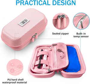 Bolsa enfriadora de insulina portátil Material <span class=keywords><strong>EVA</strong></span> Enfriador de pluma de insulina portátil con control de temperatura para el manejo de la diabetes - Product Image 6