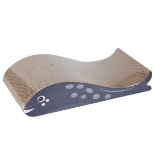 Baleia azul papelão ondulado gato brinquedo garra nitidez ninho <span class=keywords><strong>Scratcher</strong></span> - Product Image 5