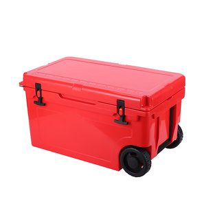 Glacière à roulettes en plastique rotomoulé 55QT personnalisée – Réutilisable, portable, étanche et anti-fuite pour les voyages et les boissons - Product Image 4