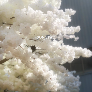 Songtao mariage maison <span class=keywords><strong>d</strong></span>écoration intérieure grand arbre à fleurs de sakura <span class=keywords><strong>faux</strong></span> arbres à fleurs de <span class=keywords><strong>cerisier</strong></span> blanc - Product Image 3