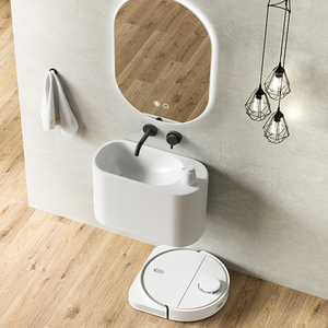 Lavabos Suspendidos al por Mayor, Lavabos de Cerámica Montados en la Pared, Lavabos Pequeños para Baño Montados en la Pared - Product Image 2