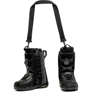 完美的滑雪雪冬季装备配件滑雪靴/滑雪板靴背带，可在肩膀上使用以释放双手