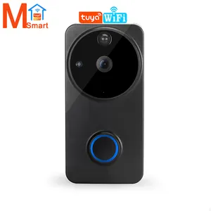 Tuya WIFI kapı zili halka Video kablosuz interkom kapı zili ev güvenlik iki yönlü ses kapı zili 1080P kamera akıllı kapı zili