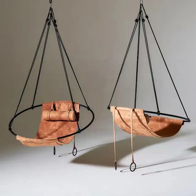 Leather Swing Chairs Comfortable and Stylish Seating