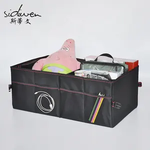 Складной органайзер для багажника автомобиля, сетчатый ящик для хранения вещей, автомобильный органайзер для инструментов и вещей для кемпинга из полиэстера Sidiwen