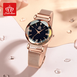 Montre Femme Tendance Étanche en Quartz Facetté Ciel Étoilé <span class=keywords><strong>Fate</strong></span> Love 909 - Product Image 5