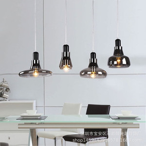 Modern Minimalist Glass Pendant <b>Light</b> Multi Head Led Chandelier For Restaurant Cafe Bar Dining Room Lighting - Product Image 1