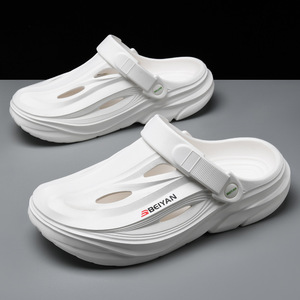 Beiyan Men's Summer Thick-Soled Non-Slip Breathable EVA Slippers <b>Platform</b> <b>Heel</b> Outdoor Beach Wear Closed-Toe Sandals - Product Image 1