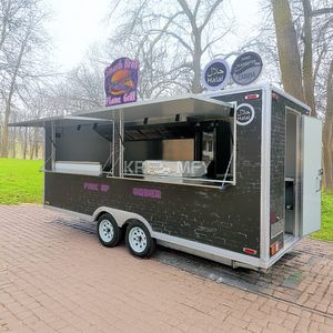 2025 Mobile Concession Fast Trailer Chinese Retro Deep Fryer Truck Street Food Cart Australia Outdoor Caravan For <b>Sale</b> - Product Image 5