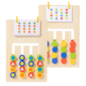 Gioco di Abbinamento Colori Bifacciale a Prezzo di Fabbrica, Giocattolo <span class=keywords><strong>Montessori</strong></span> per lo Sviluppo del Pensiero Logico per Bambini dai 3 Anni in Su, Attività da Tavolo - Product Image 5