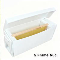 Ruche Nuculaire en Plastique Ondulé à 5 Cadres, Légère, en PP, pour l'Élevage des Abeilles et la Reproduction des Nuées d'Abeilles