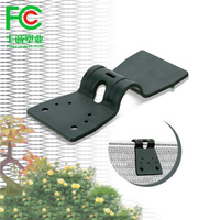 Clip de fixation pour filet pare-soleil, outils de jardinage, pince de fixation pour toile d'ombrage de serre, œillet en plastique, crochet d'installation pour clôture et filet.