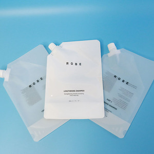 Chất Lượng Cao Tùy Chỉnh Phân Hủy Sinh Học Gravure In Nhiệm Vụ Nặng Nề Trắng Dầu Gội Bao Bì Stand-up Spouted <span class=keywords><strong>Pouch</strong></span> Cho Vodka Và Bia - Product Image 3