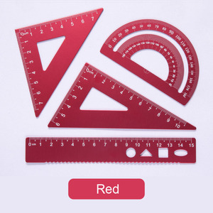 Nhà Máy Bán Độ Chính Xác Cao Tùy Chỉnh Nhôm Cai Trị Đặt Biểu Tượng Tùy Chỉnh Mục Trường Văn Phòng Phẩm - Product Image 2