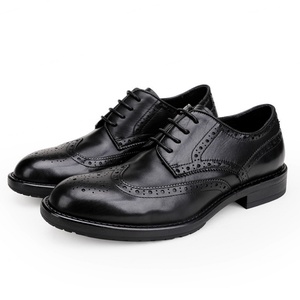 Zapatos de Cuero Personalizados de Alta Calidad para Hombre, Estilo Retro, de Negocios, Tallas Grandes, Formales, con Aumento de Altura para Otoño - Product Image 1