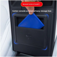 Boîte de rangement intérieure dissimulée en ABS pour accoudoir Tesla Model 3 Refresh Edition, compartiment de confidentialité personnalisable et modifiable