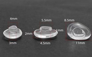 Almohadillas Nasales de <span class=keywords><strong>Silicona</strong></span> Antideslizantes para <span class=keywords><strong>Gafas</strong></span>, Diseño de Gota de Agua, Triangulares y Redondas, para Monturas, Venta al por Mayor de Fábrica - Product Image 3