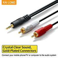 Câble vidéo pour écran d'ordinateur portable audio Hifi Av Europe 6/7/8 lignes CC Oscm pour RCA Aux 3,5 mm Pologne Slovaquie Allemagne Egygold Câble séparateur